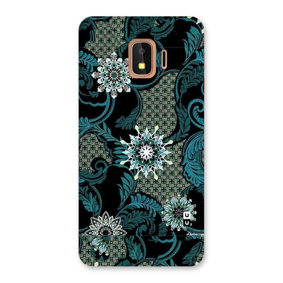 Bottle Green Floral Back Case for Galaxy J2 Core