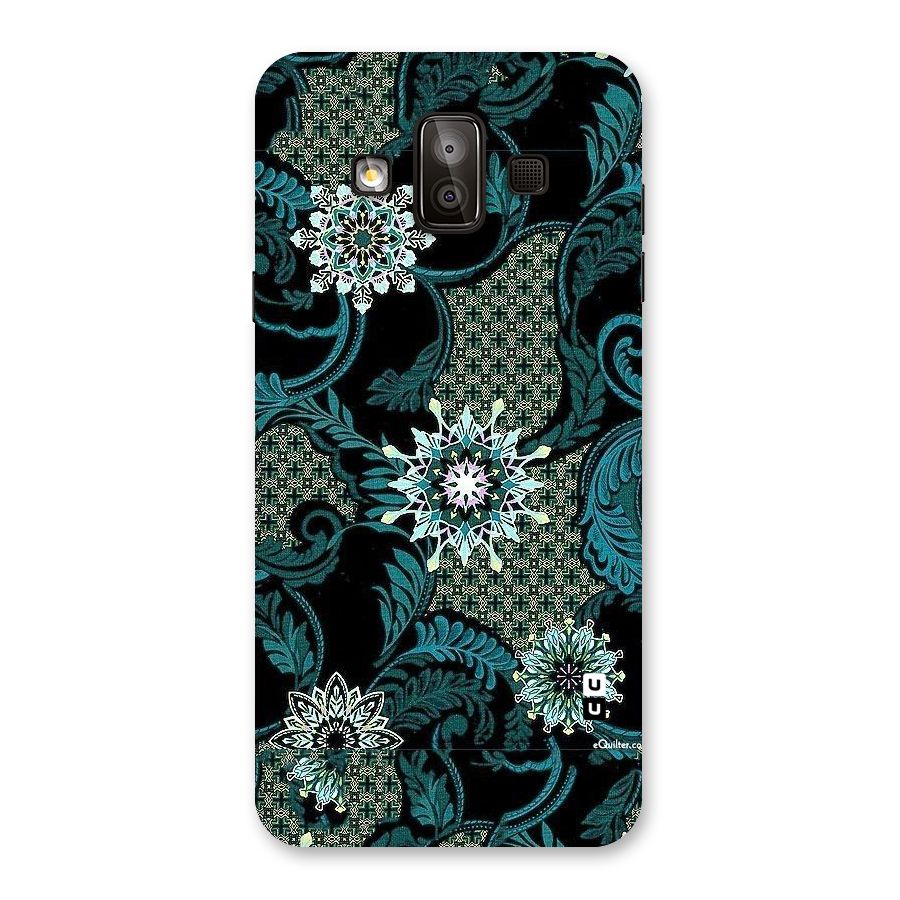 Bottle Green Floral Back Case for Galaxy J7 Duo