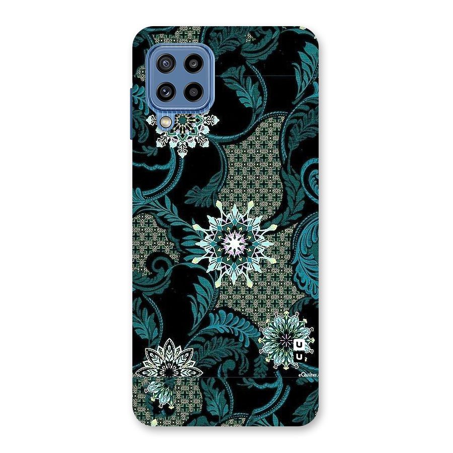 Bottle Green Floral Back Case for Galaxy M32