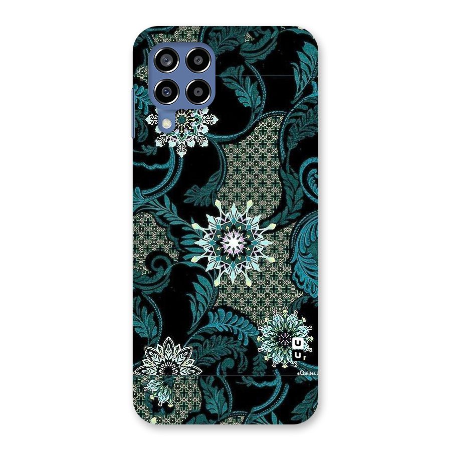 Bottle Green Floral Back Case for Galaxy M53 5G