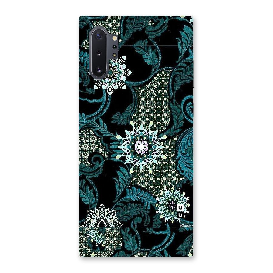 Bottle Green Floral Back Case for Galaxy Note 10 Plus