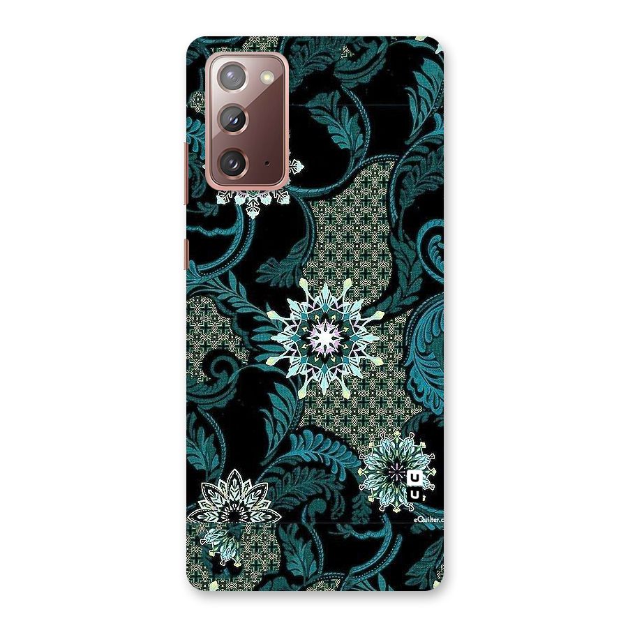 Bottle Green Floral Back Case for Galaxy Note 20