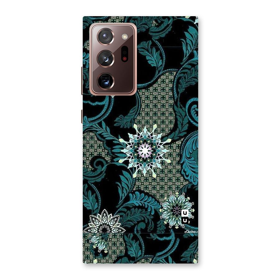 Bottle Green Floral Back Case for Galaxy Note 20 Ultra