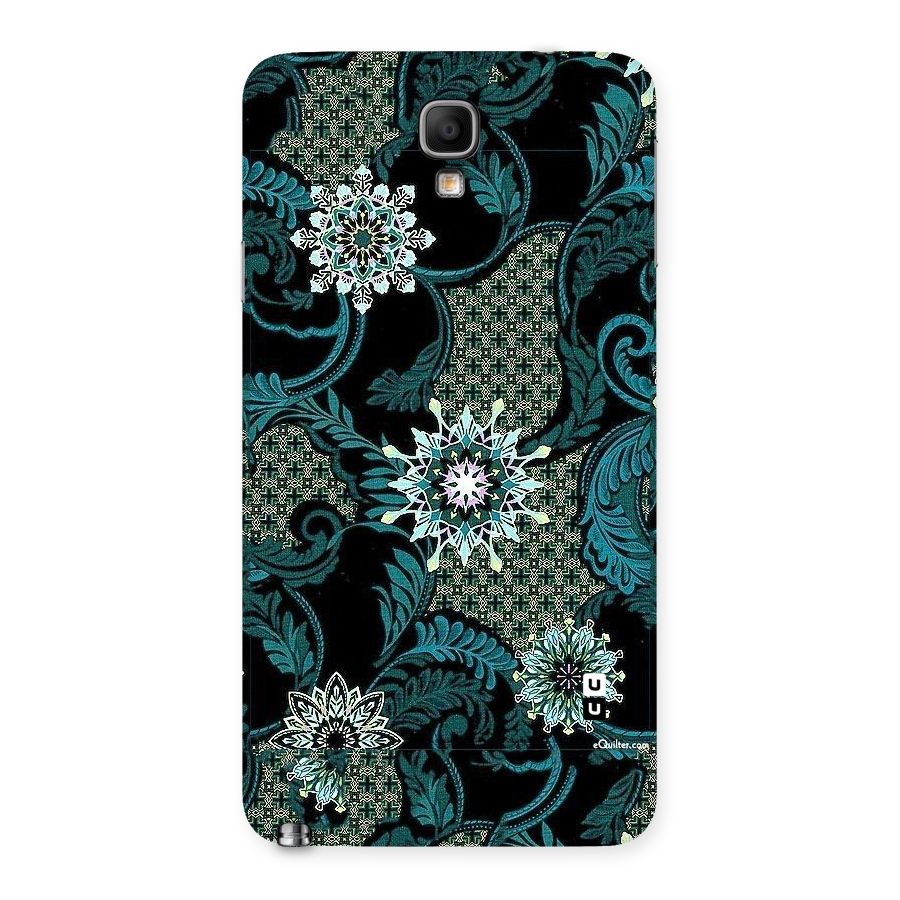 Bottle Green Floral Back Case for Galaxy Note 3 Neo