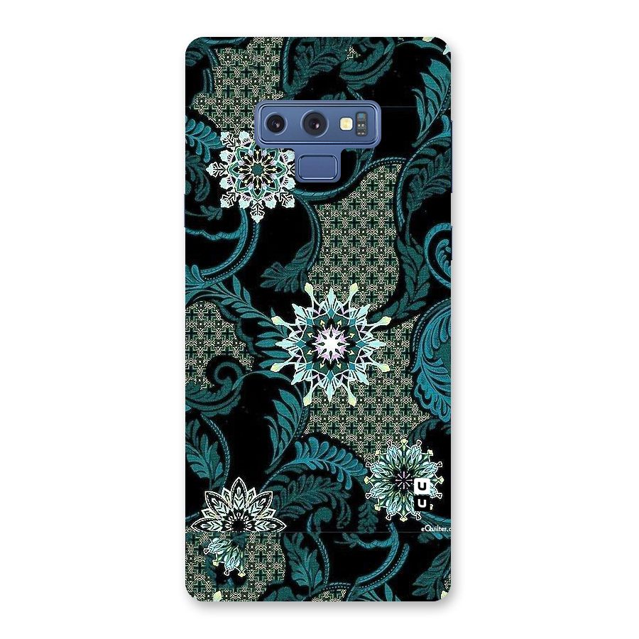 Bottle Green Floral Back Case for Galaxy Note 9