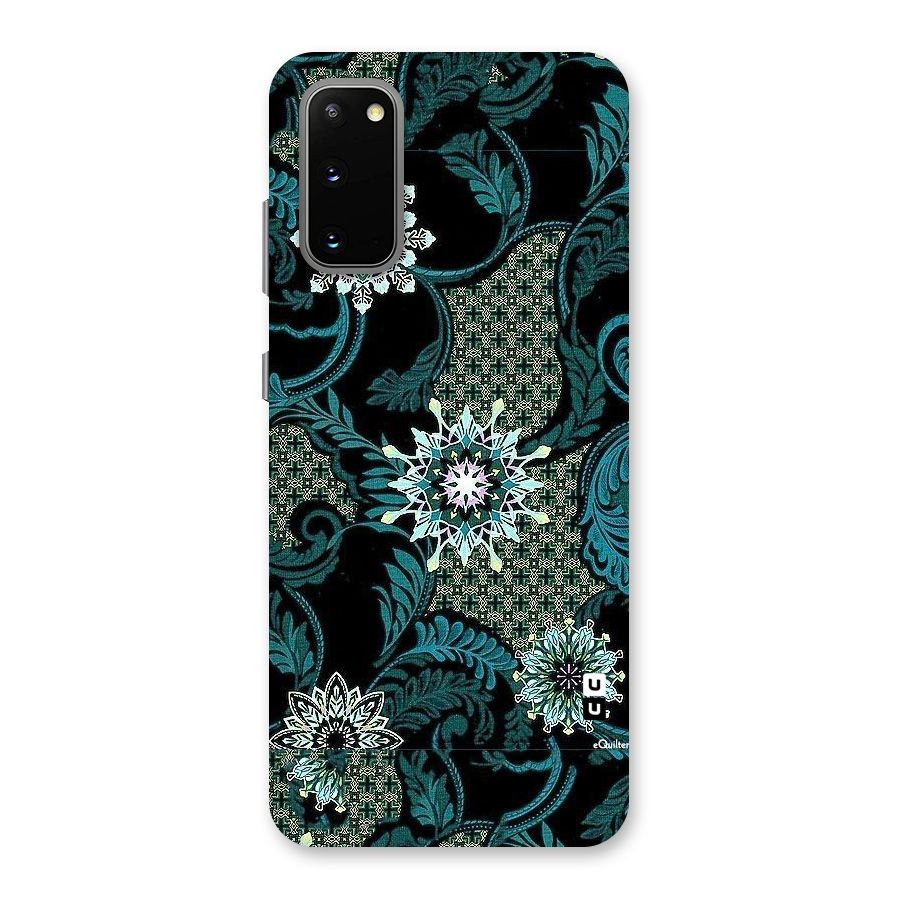 Bottle Green Floral Back Case for Galaxy S20