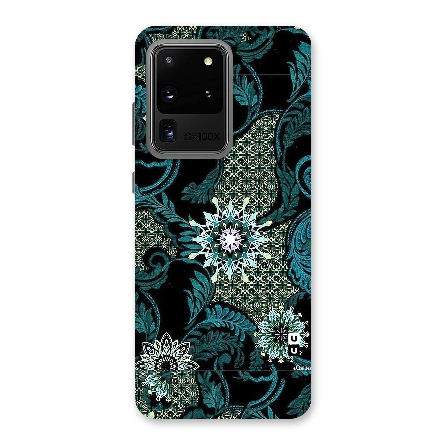 Bottle Green Floral Back Case for Galaxy S20 Ultra