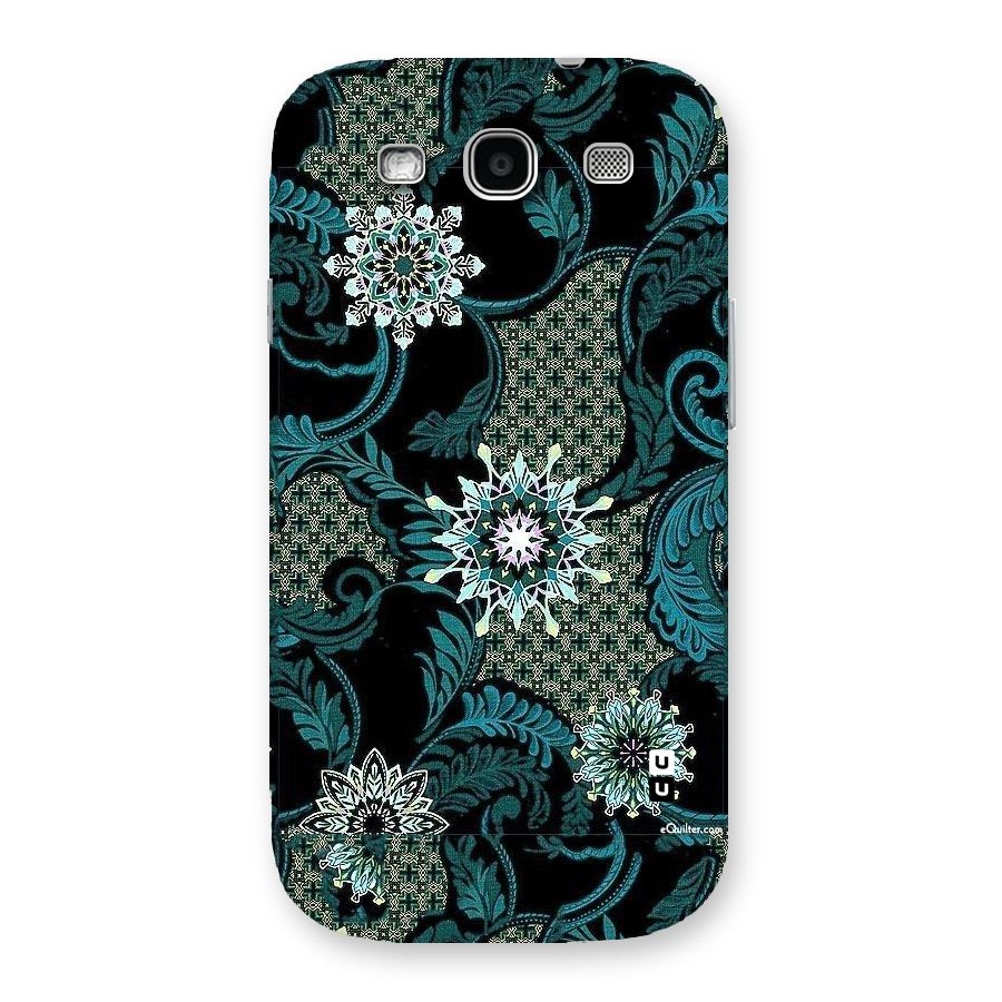 Bottle Green Floral Back Case for Galaxy S3
