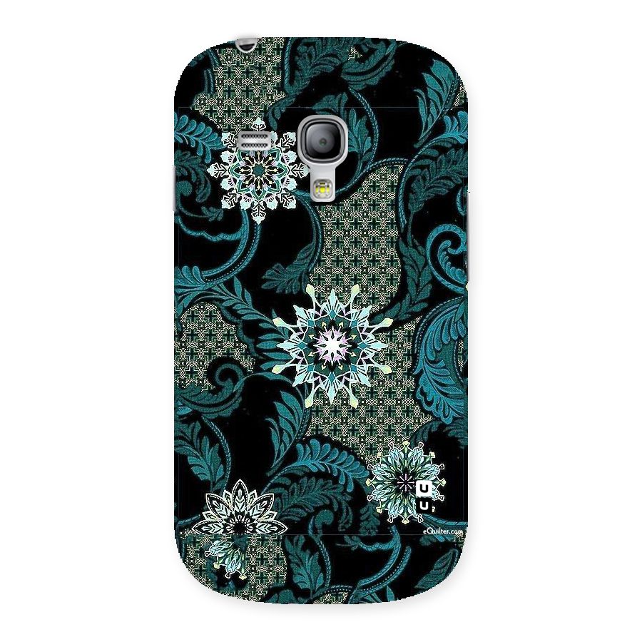 Bottle Green Floral Back Case for Galaxy S3 Mini