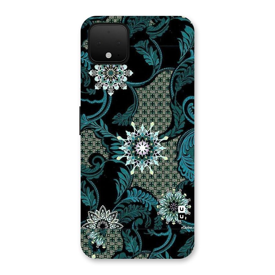 Bottle Green Floral Back Case for Google Pixel 4 XL