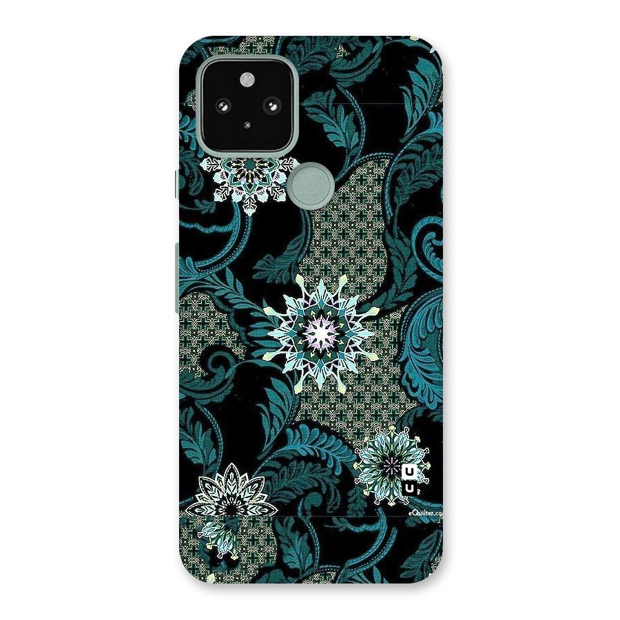 Bottle Green Floral Back Case for Google Pixel 5
