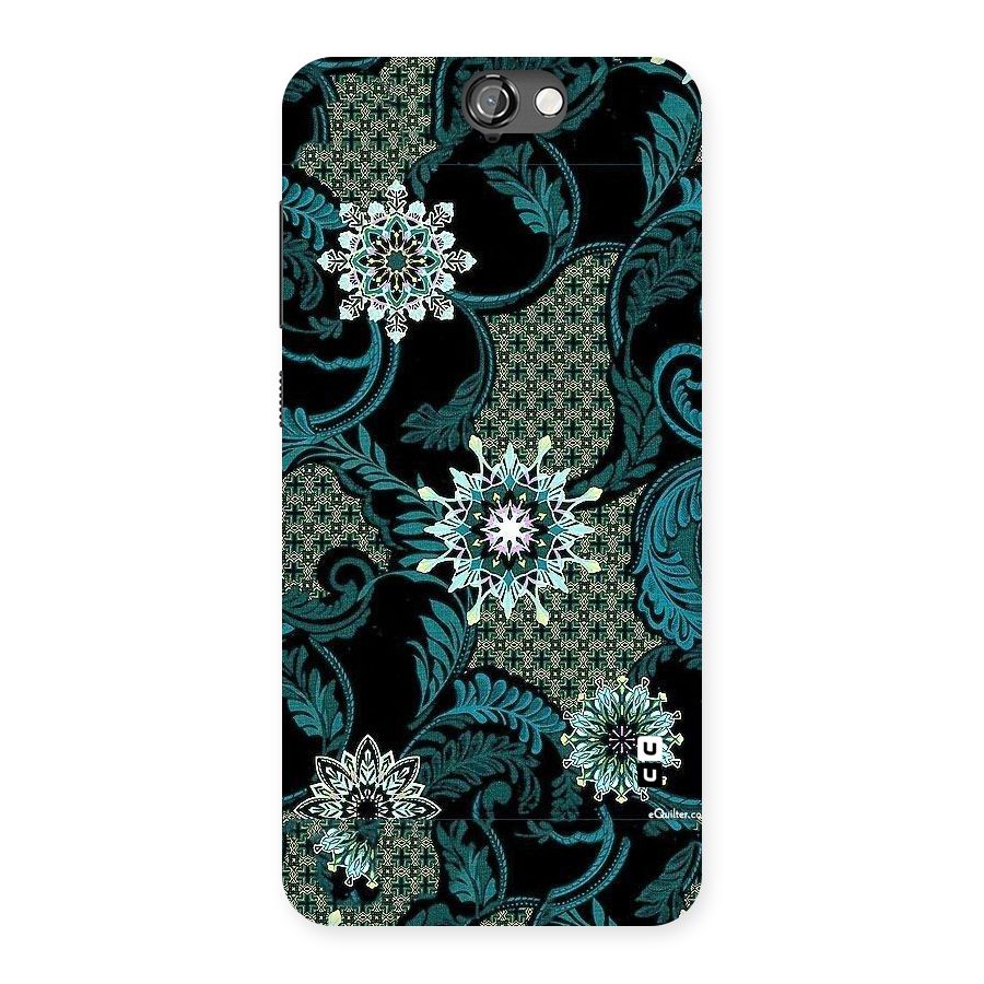 Bottle Green Floral Back Case for HTC One A9
