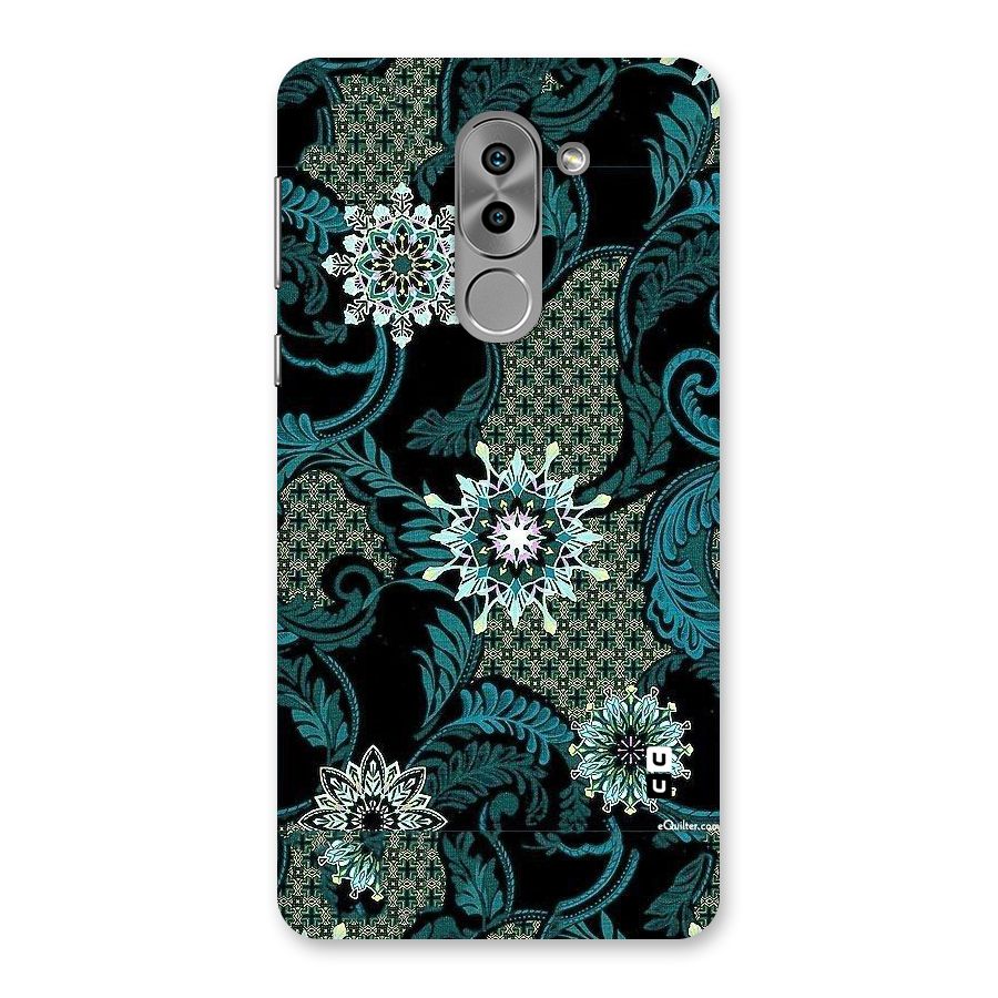 Bottle Green Floral Back Case for Honor 6X