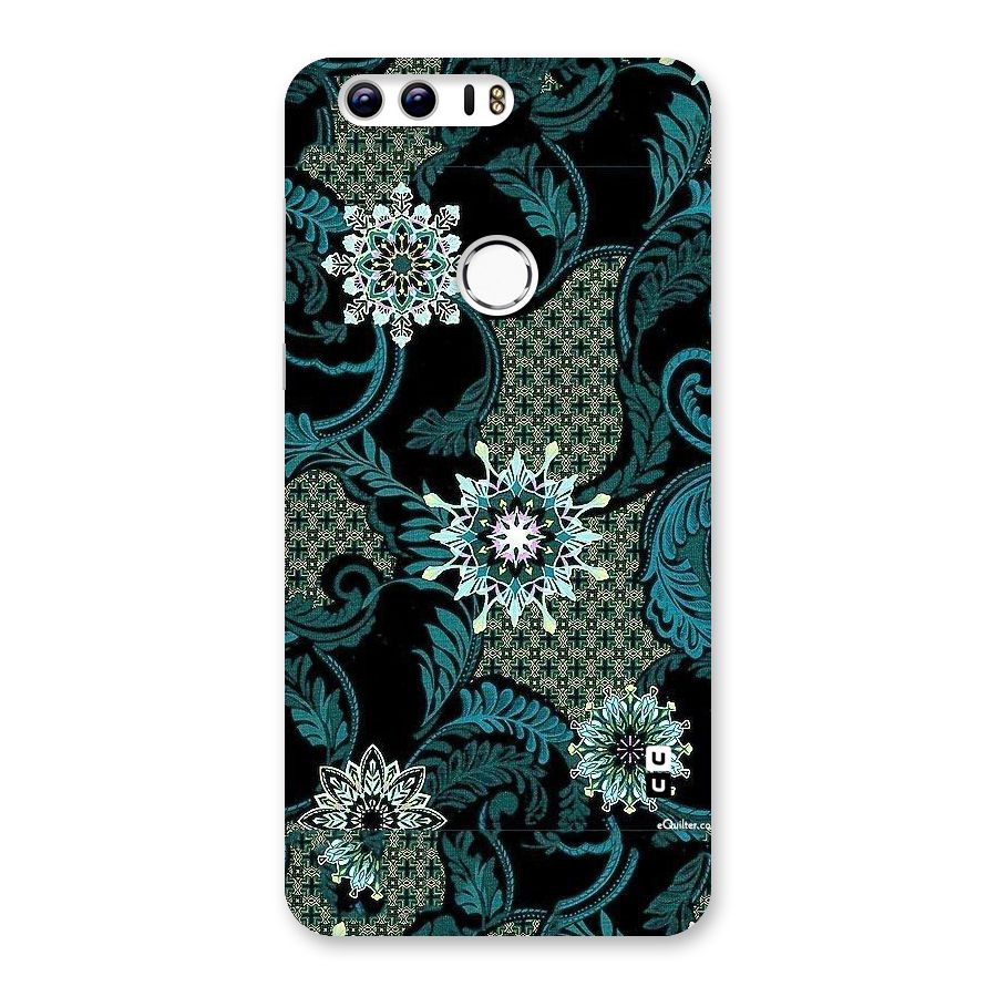 Bottle Green Floral Back Case for Honor 8