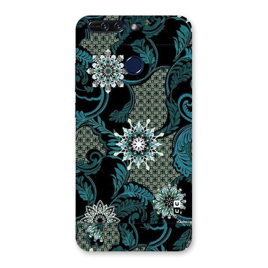 Bottle Green Floral Back Case for Honor 8 Pro