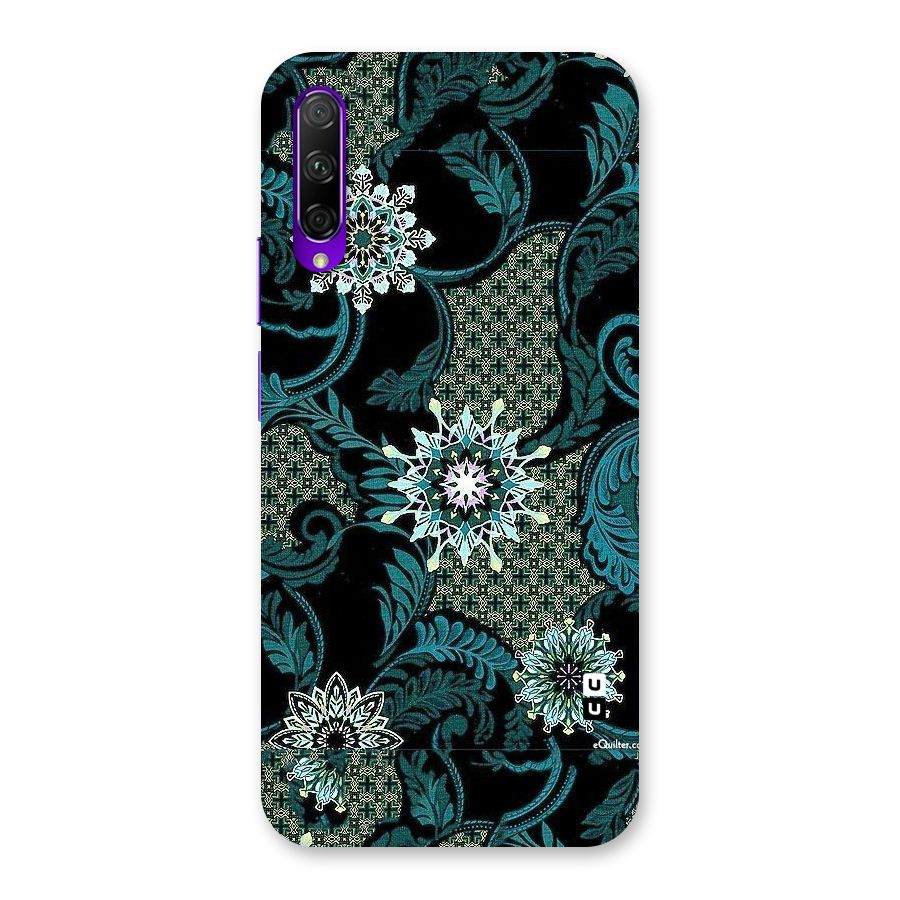 Bottle Green Floral Back Case for Honor 9X Pro