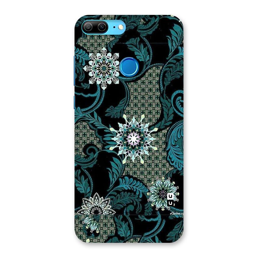 Bottle Green Floral Back Case for Honor 9 Lite