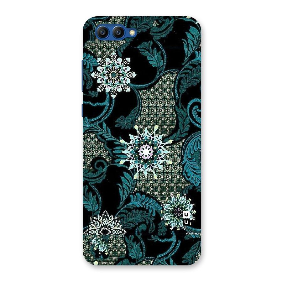 Bottle Green Floral Back Case for Honor View 10