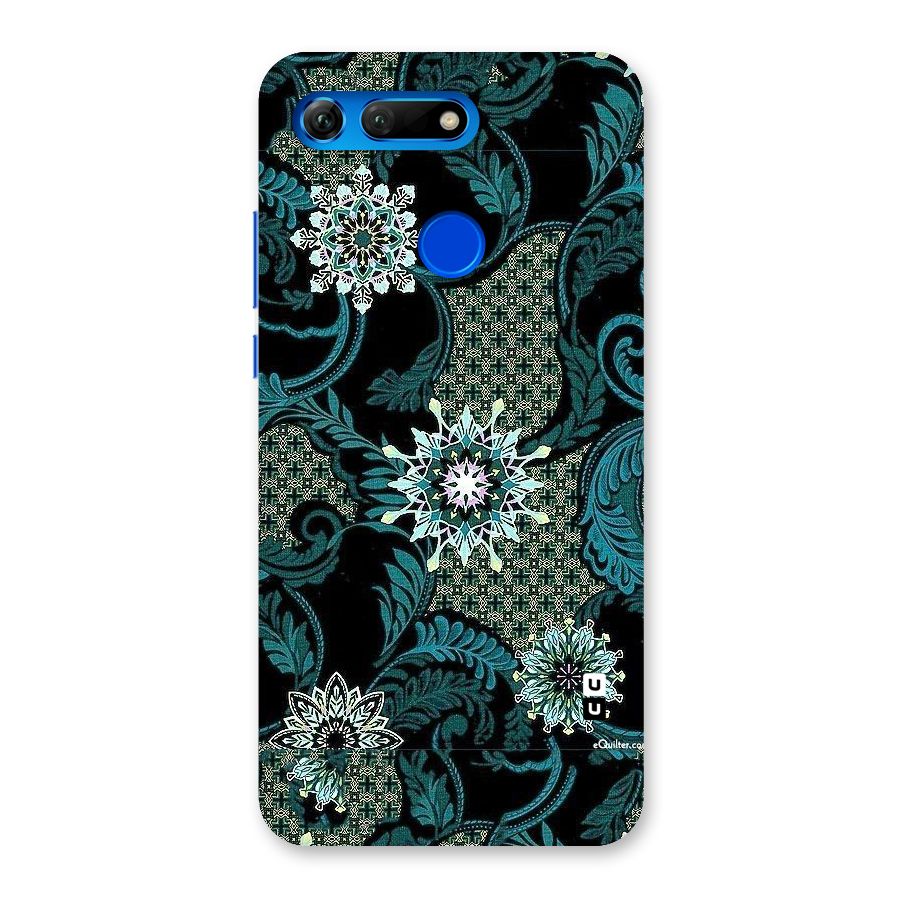 Bottle Green Floral Back Case for Honor View 20