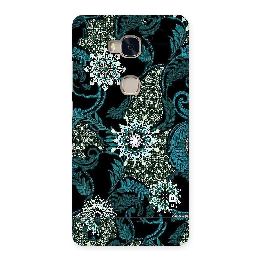 Bottle Green Floral Back Case for Huawei Honor 5X