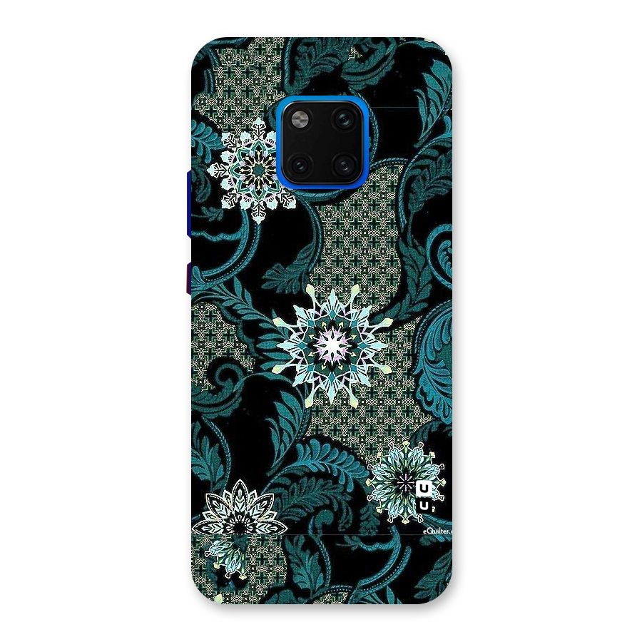 Bottle Green Floral Back Case for Huawei Mate 20 Pro