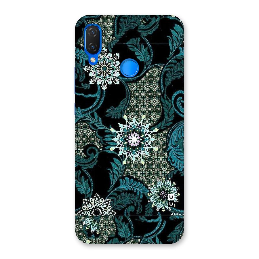Bottle Green Floral Back Case for Huawei P Smart+