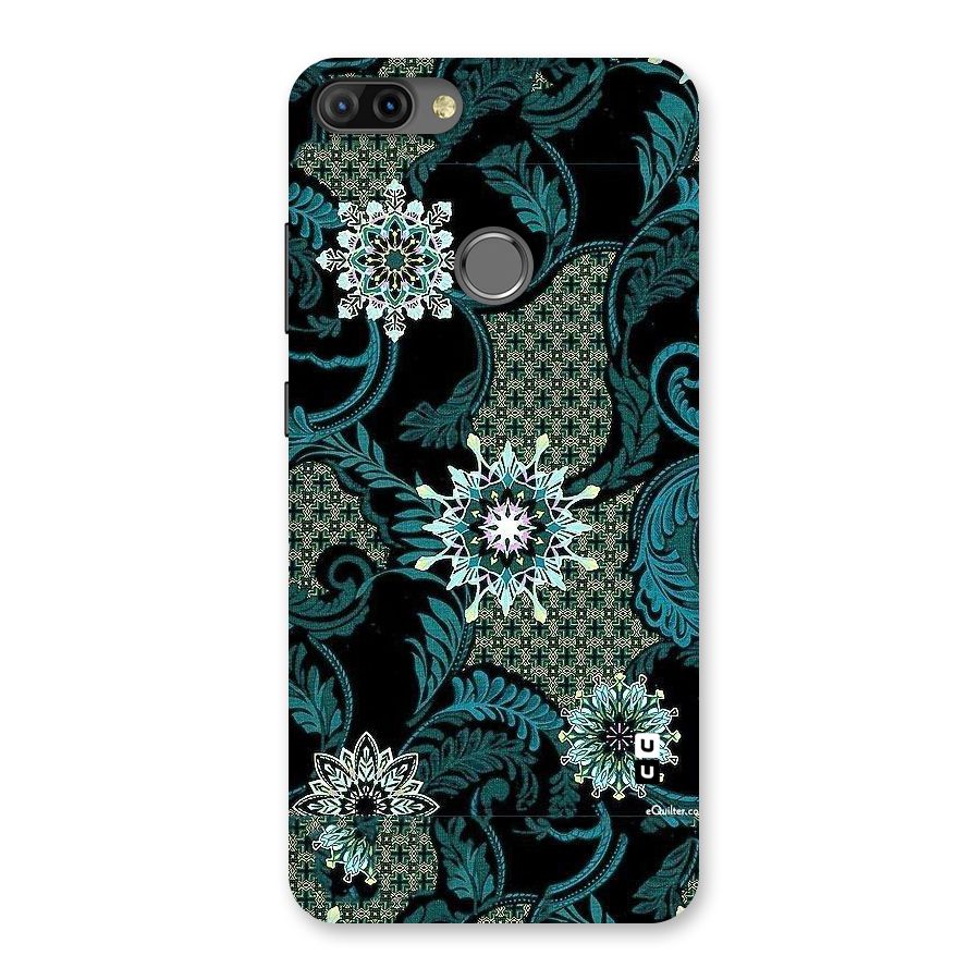 Bottle Green Floral Back Case for Infinix Hot 6 Pro