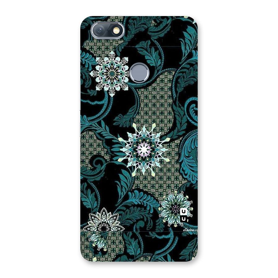 Bottle Green Floral Back Case for Infinix Note 5