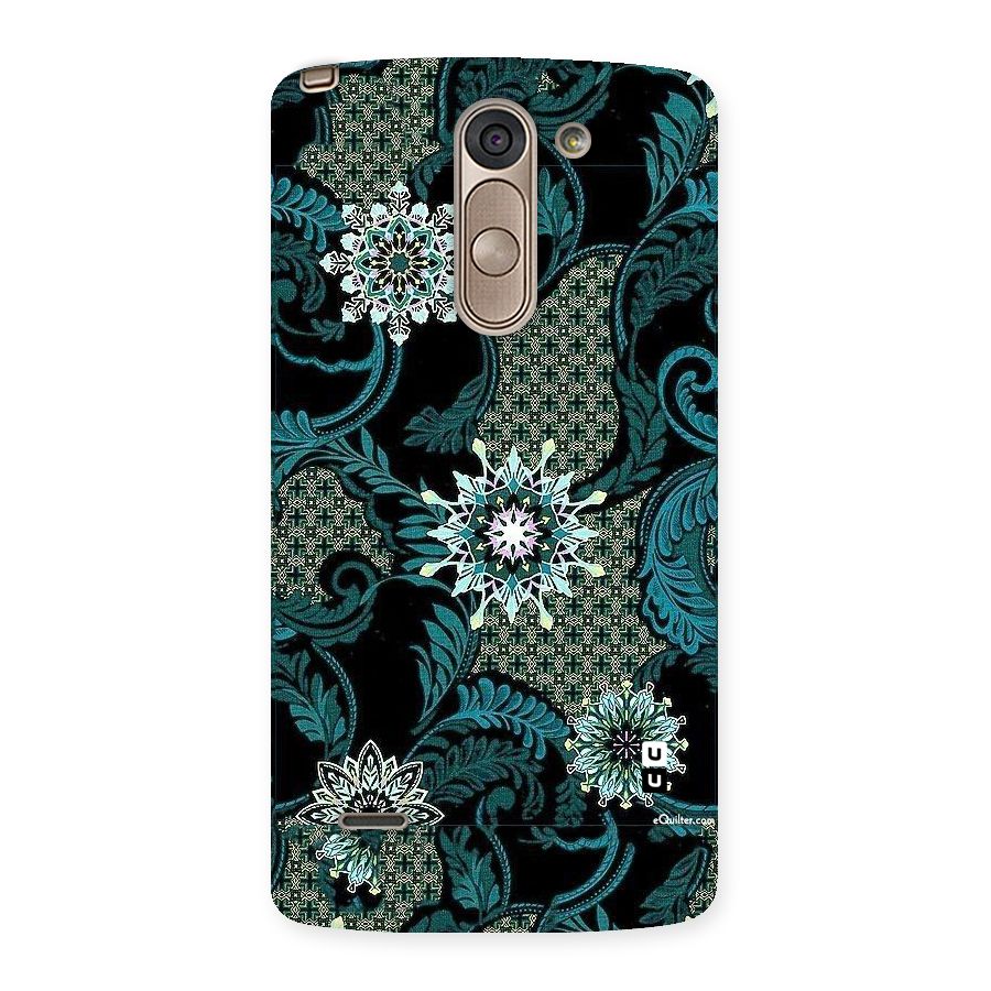 Bottle Green Floral Back Case for LG G3 Stylus