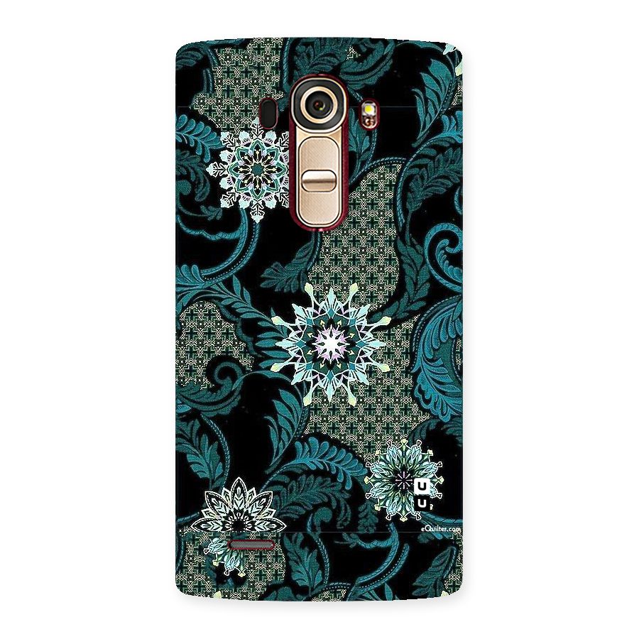 Bottle Green Floral Back Case for LG G4