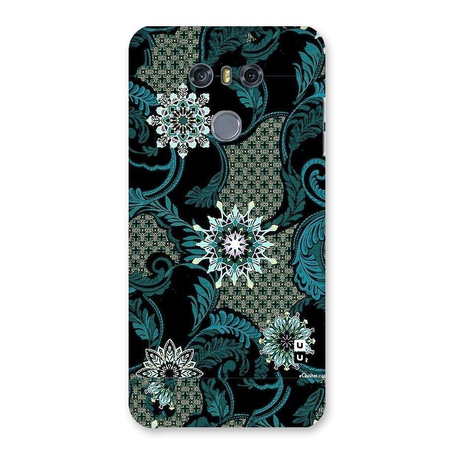 Bottle Green Floral Back Case for LG G6