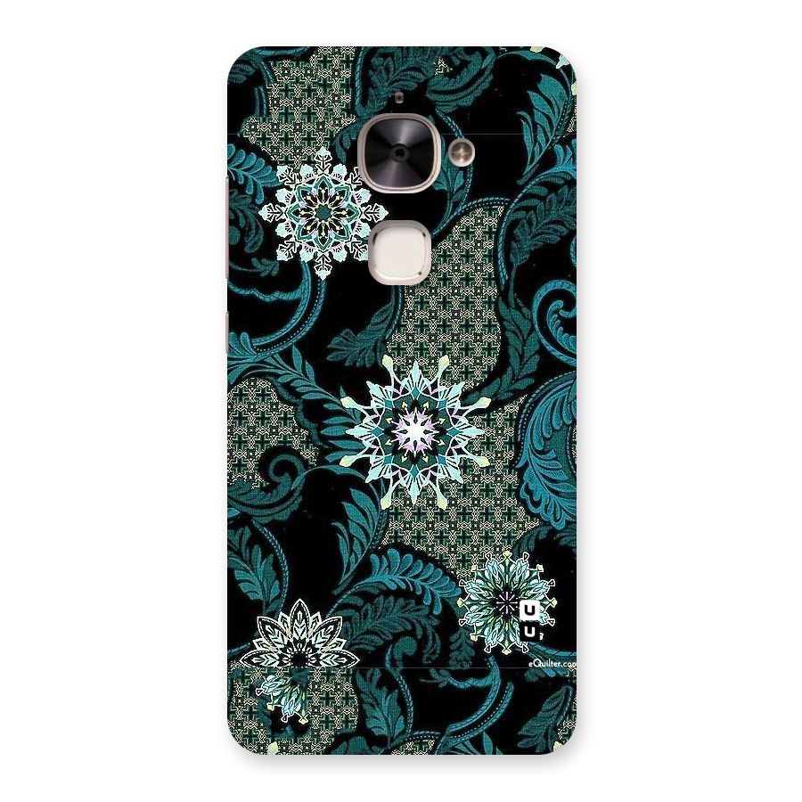 Bottle Green Floral Back Case for Le 2