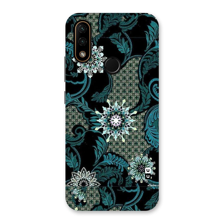 Bottle Green Floral Back Case for Lenovo A6 Note