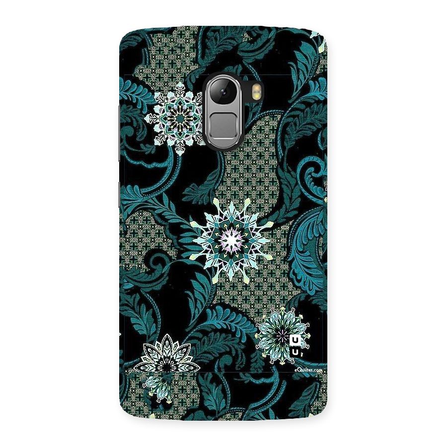 Bottle Green Floral Back Case for Lenovo K4 Note