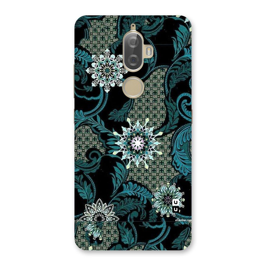 Bottle Green Floral Back Case for Lenovo K8 Plus