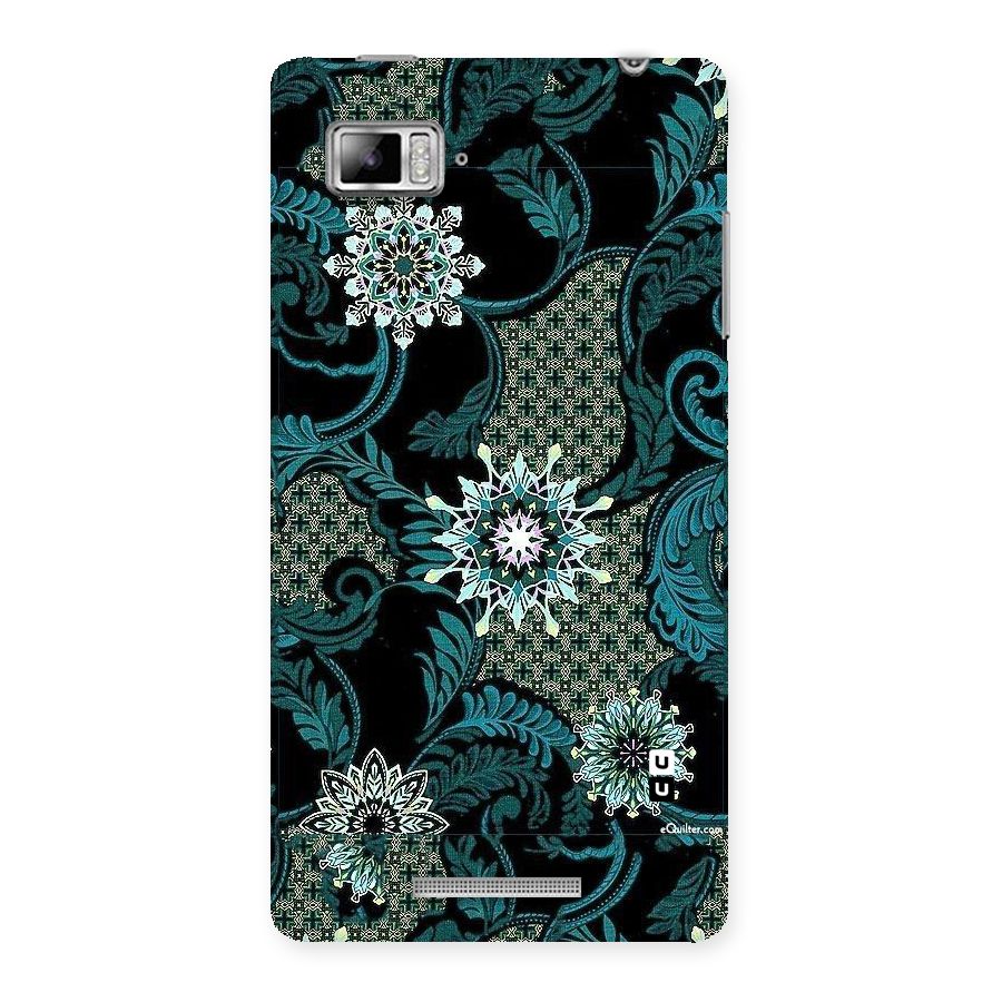 Bottle Green Floral Back Case for Lenovo Vibe Z K910