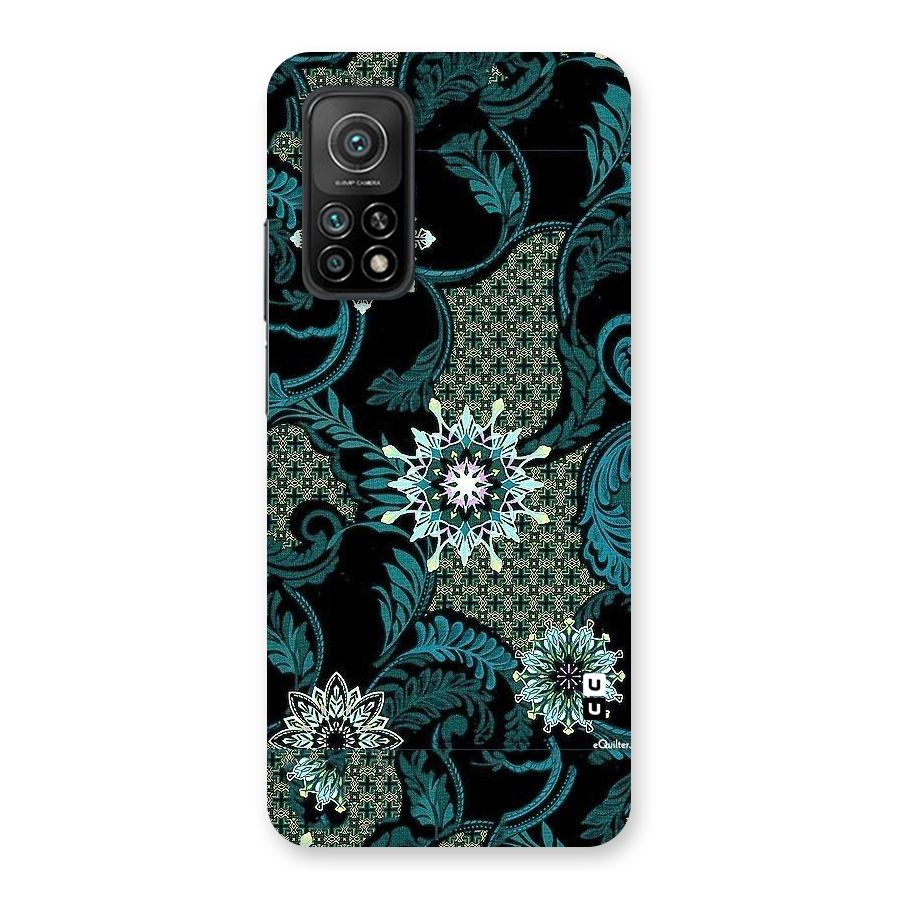 Bottle Green Floral Back Case for Mi 10T 5G