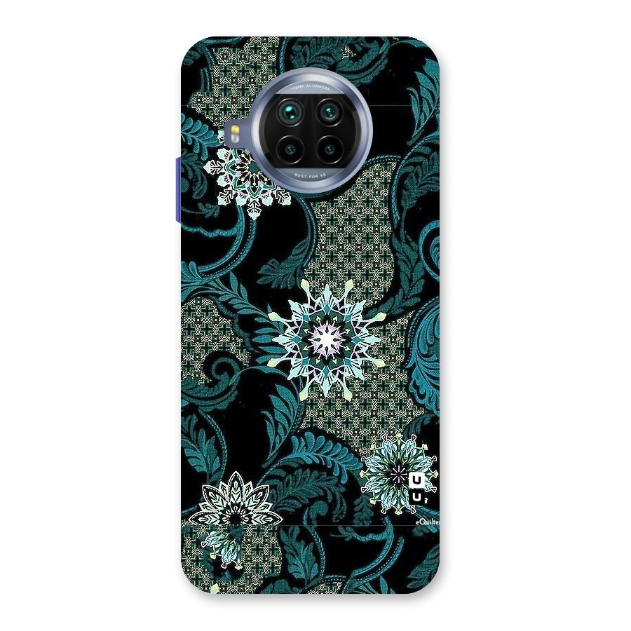 Bottle Green Floral Back Case for Mi 10i