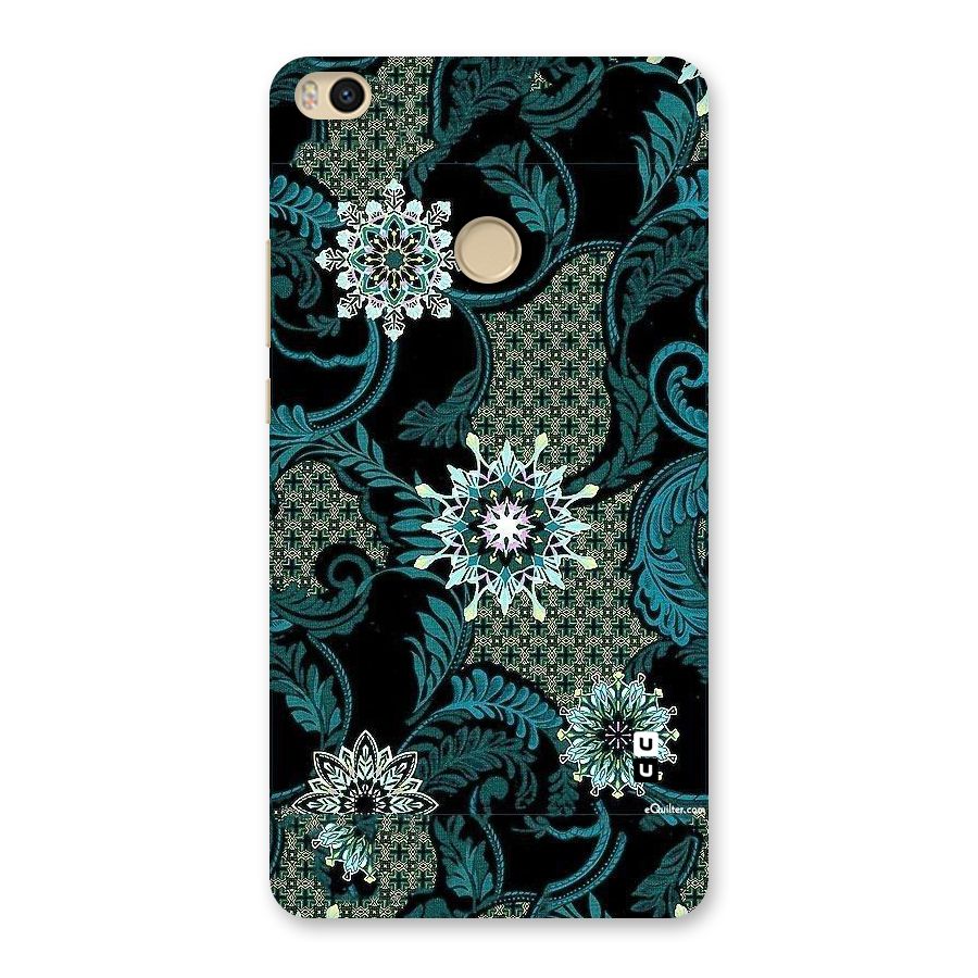 Bottle Green Floral Back Case for Mi Max 2