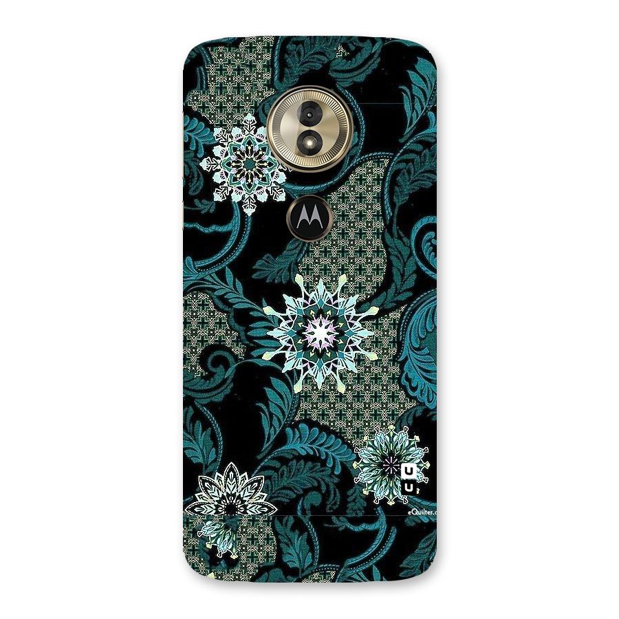 Bottle Green Floral Back Case for Moto G6 Play