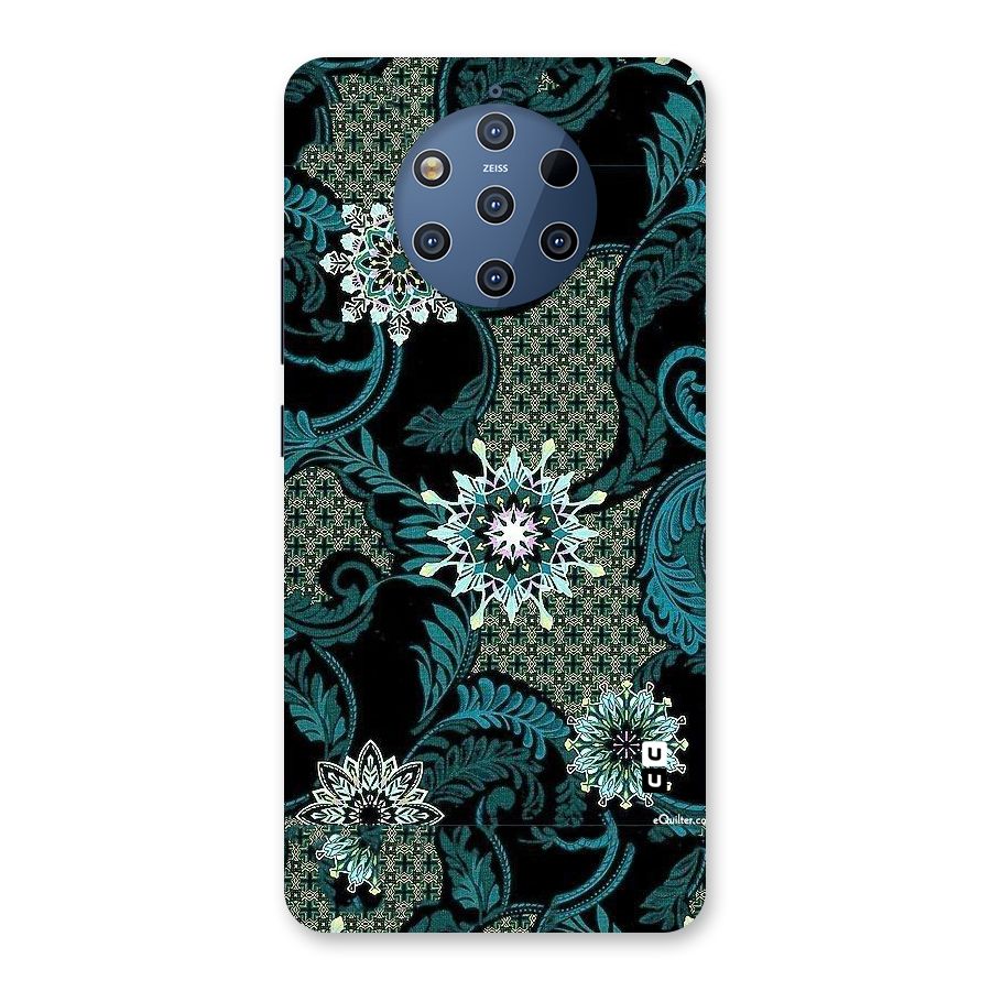 Bottle Green Floral Back Case for Nokia 9 PureView