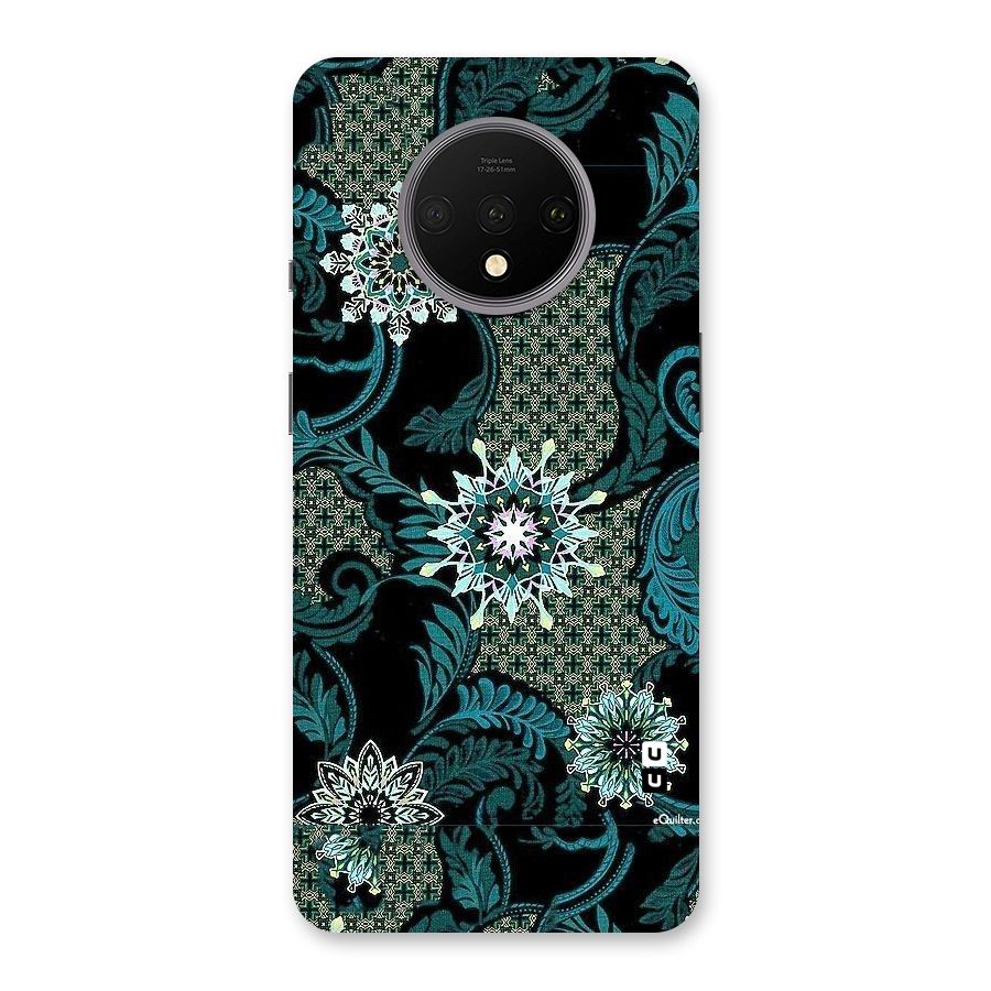 Bottle Green Floral Back Case for OnePlus 7T