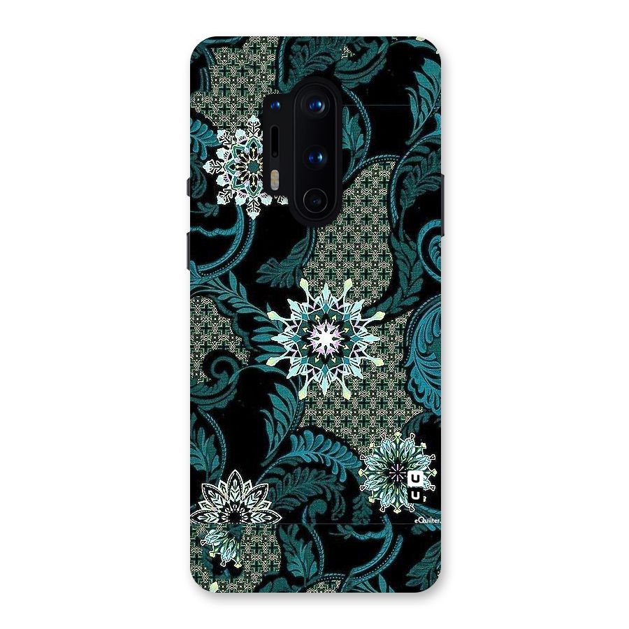 Bottle Green Floral Back Case for OnePlus 8 Pro