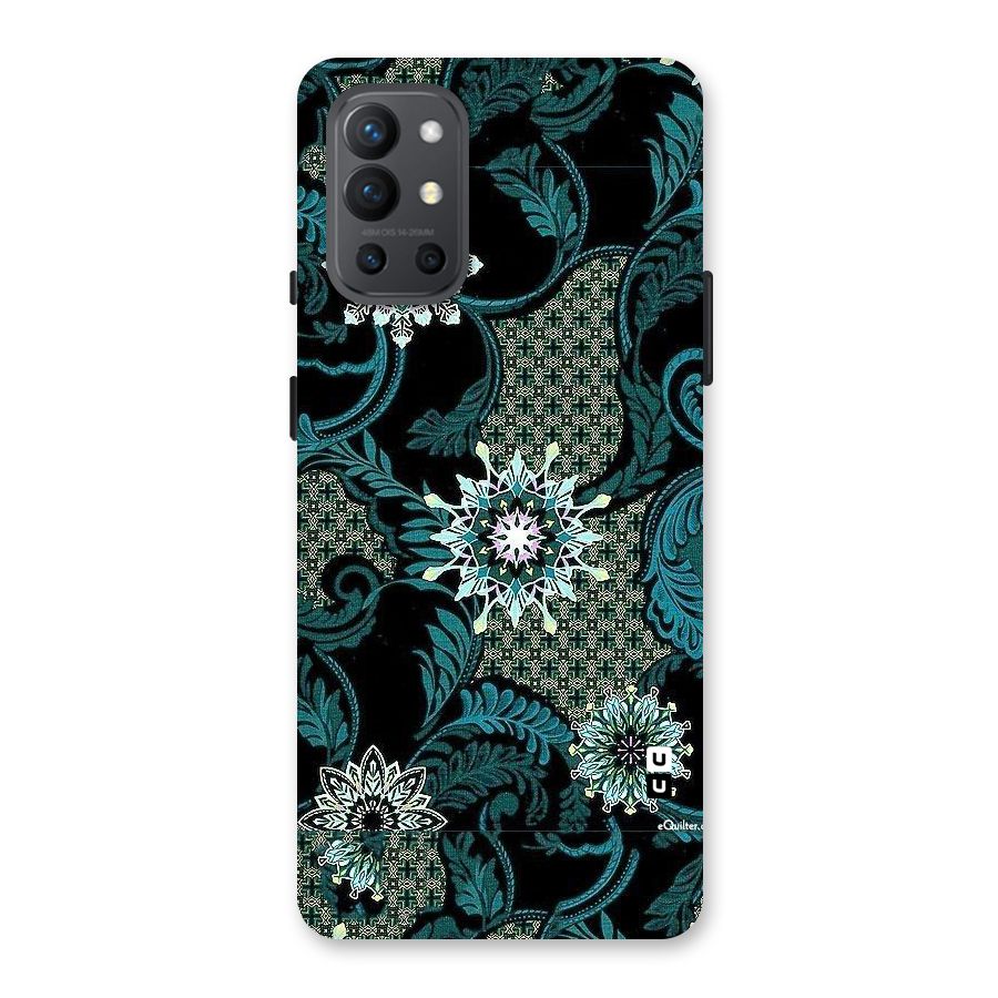Bottle Green Floral Back Case for OnePlus 9R