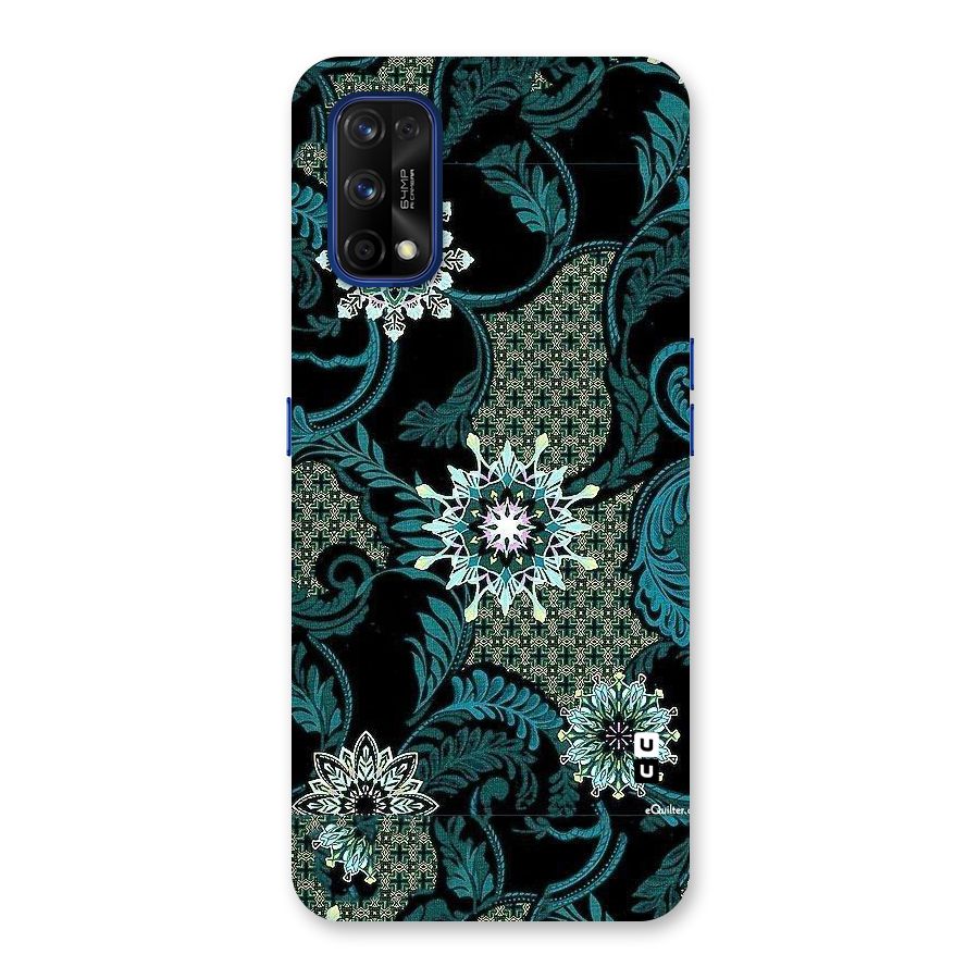 Bottle Green Floral Back Case for Realme 7 Pro