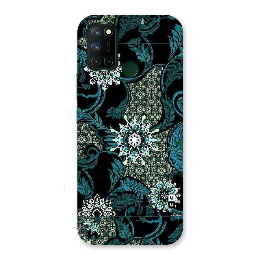 Bottle Green Floral Back Case for Realme 7i