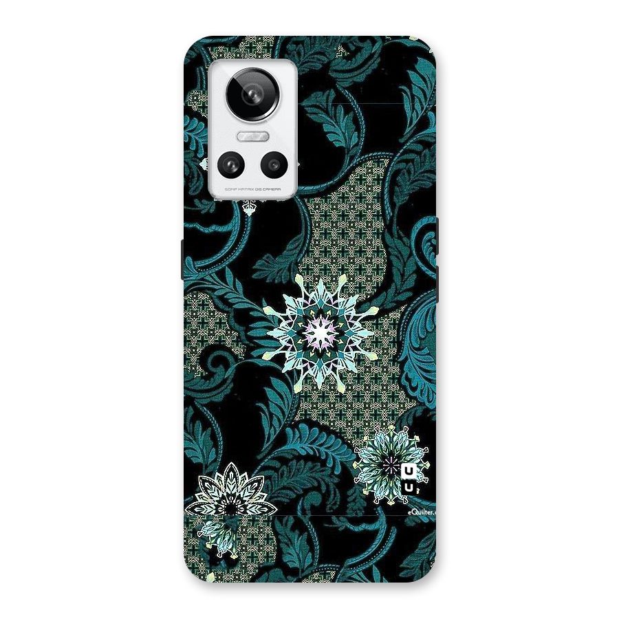 Bottle Green Floral Back Case for Realme GT Neo 3