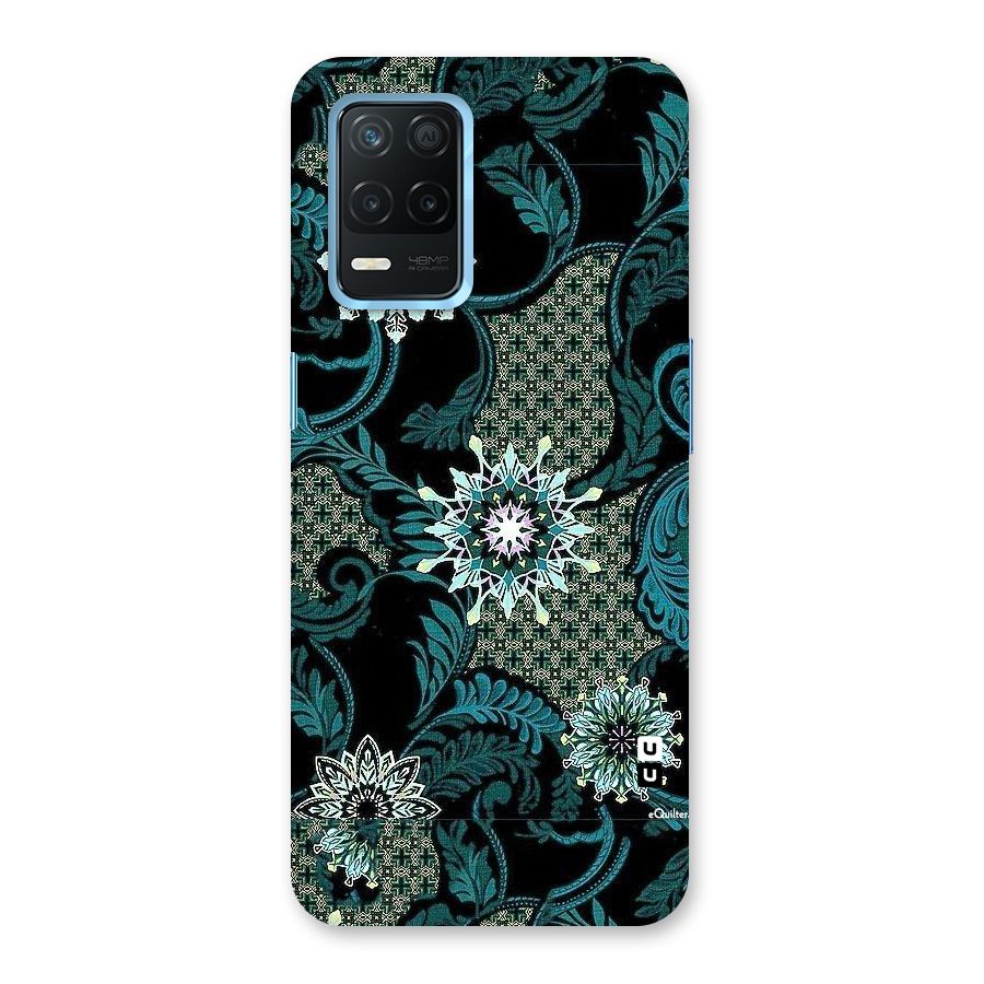 Bottle Green Floral Back Case for Realme Narzo 30 5G