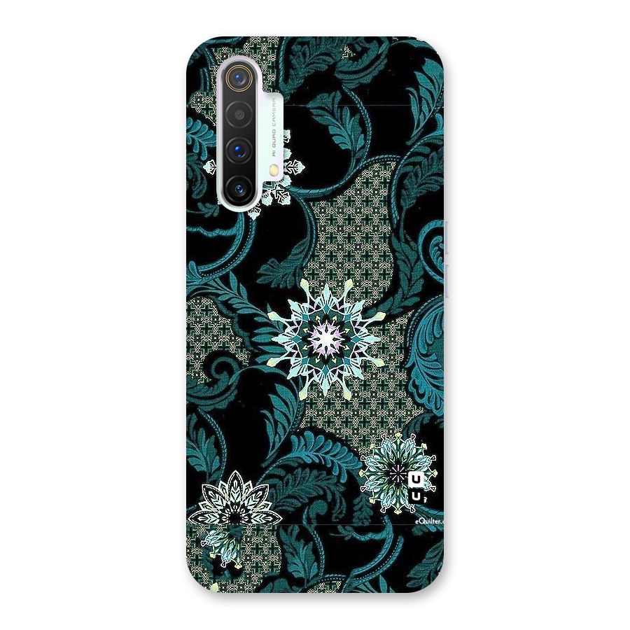 Bottle Green Floral Back Case for Realme X3 SuperZoom