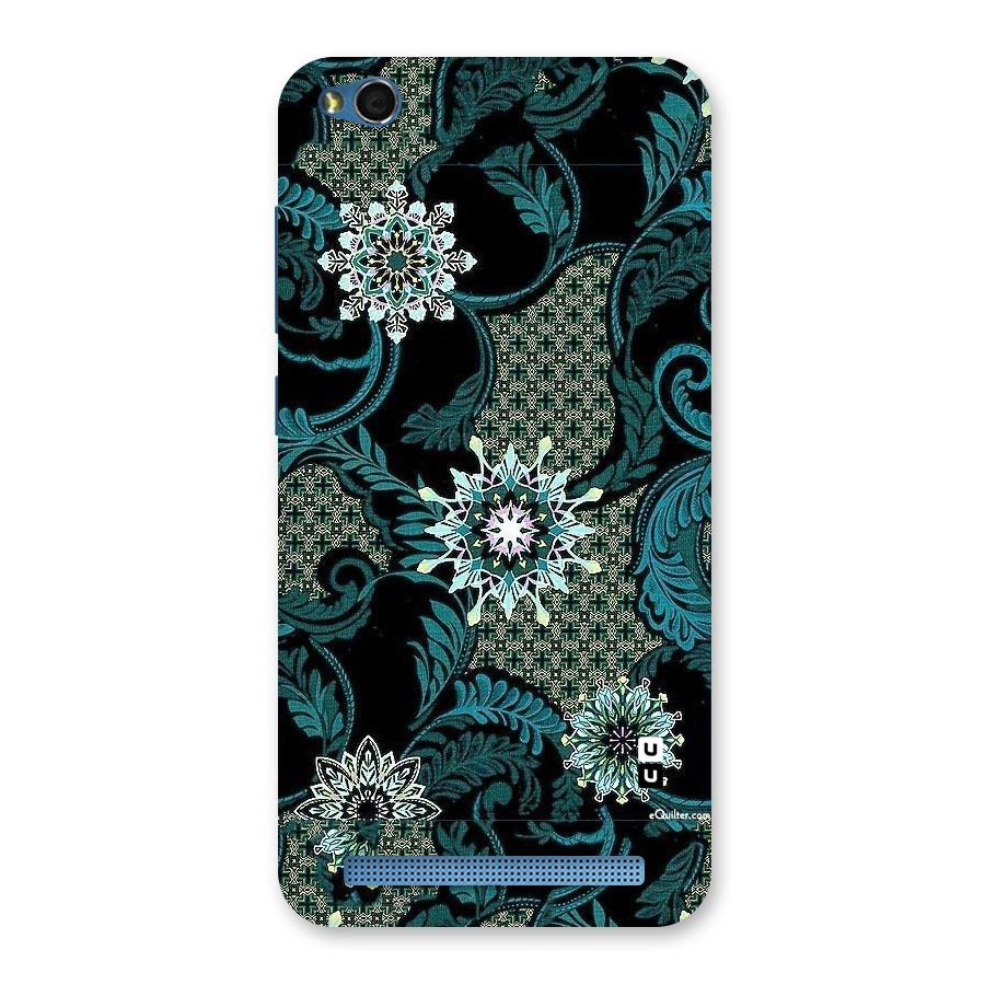 Bottle Green Floral Back Case for Redmi 5A